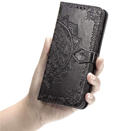 Кожаный чехол (книжка) Art Case с визитницей для Xiaomi Redmi Note 9 / Redmi 10X, Черный