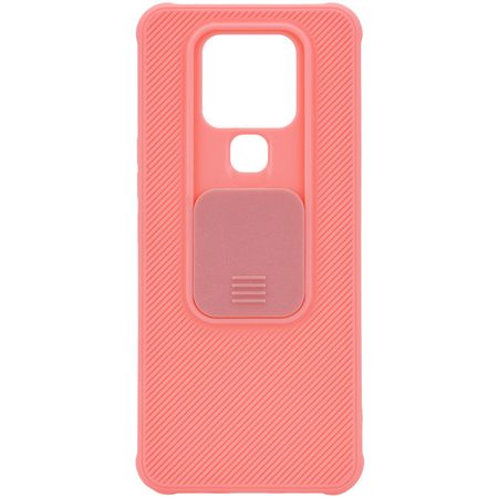 Чехол Camshield TPU со шторкой защищающей камеру для TECNO Camon 16 SE, Розовый