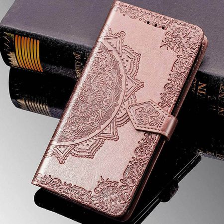 Кожаный чехол (книжка) Art Case с визитницей для Oppo A31, Розовый