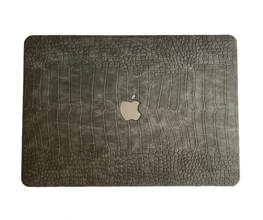 Чохол накладка шкіряна MacBook Pro 16.2 A2485 | A2780, Сірий