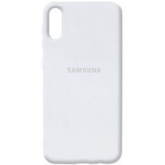 Чехол Silicone Cover Full Protective (AA) для Samsung Galaxy A02, Белый / White