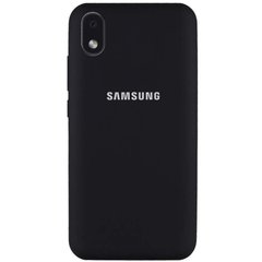 Чехол Silicone Cover Full Protective (AA) для Samsung Galaxy M01 Core / A01 Core, Черный / Black