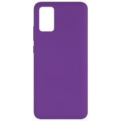 Чехол Silicone Cover Full without Logo (A) для Samsung Galaxy A02s, Фиолетовый / Purple