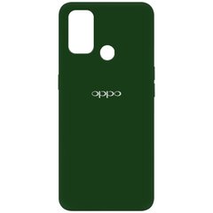 Чехол Silicone Cover My Color Full Protective (A) для Oppo A53 / A32 / A33, Зеленый / Dark green