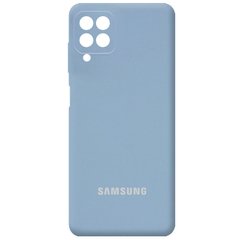 Чехол Silicone Cover Full Camera (AA) для Samsung Galaxy A22 4G / M32, Голубой / Lilac Blue