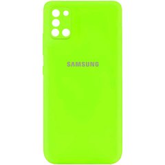 Чехол Silicone Cover My Color Full Camera (A) для Samsung Galaxy A31, Салатовый / Neon green