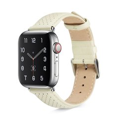 Ремешок кожаный BlackPink Modern для Apple Watch 38/40mm, Белый