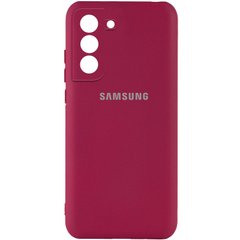 Чехол Silicone Cover My Color Full Camera (A) для Samsung Galaxy S21, Бордовый / Marsala