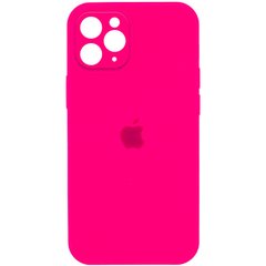 Чехол Silicone Case Full Camera Protective (AA) для Apple iPhone 12 (6.1"), Розовый / Barbie pink