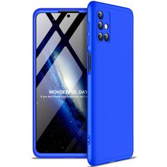 Пластиковая накладка GKK LikGus 360 градусов (opp) для Samsung Galaxy M51, Синий