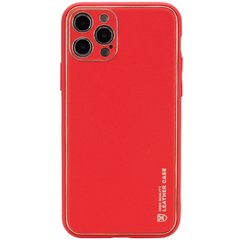 Кожаный чехол Xshield для Apple iPhone 13 Pro Max (6.7"), Красный / Red