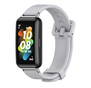 Силиконовый ремешок Mijobs для Huawei Band 10 / 9 / 8 &mdash; сменный браслет для фитнес-браслета,Gray