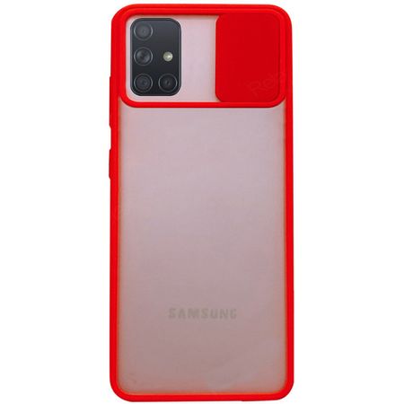 Чехол Camshield mate TPU со шторкой для камеры для Samsung Galaxy A71, Красный