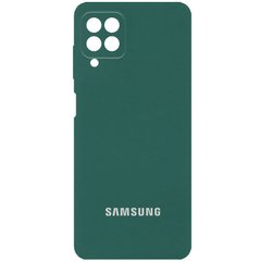 Чехол Silicone Cover Full Camera (AA) для Samsung Galaxy A22 4G / M32, Зеленый / Pine green