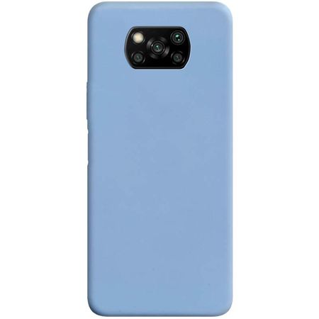Силиконовый чехол Candy для Xiaomi Poco X3 NFC / Poco X3 Pro, Голубой / Lilac Blue