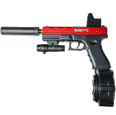 Іграшковий пістолет на орбізах GLOK , Червоний