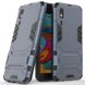 Ударопрочный чехол-подставка Transformer для Samsung A260F Galaxy A2 Core с мощной защитой корпуса, Серый / Metal slate
