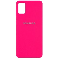 Чехол Silicone Cover Full Protective (AA) для Samsung Galaxy A31, Розовый / Barbie pink
