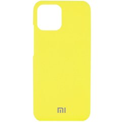 Чехол Silicone Cover Full Protective (AAA) для Xiaomi Mi 11 Lite, Желтый / Bright Yellow
