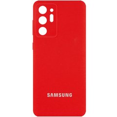 Чехол Silicone Cover Full Camera (AA) для Samsung Galaxy Note 20 Ultra, Красный / Red