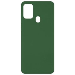 Чехол Silicone Cover Full without Logo (A) для Samsung Galaxy M31, Зеленый / Dark green