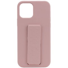 Чехол Silicone Case Hand Holder для Apple iPhone 12 Pro Max (6.7"), Розовый / Pink Sand
