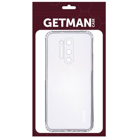 TPU чехол GETMAN Clear 1,0 mm для OnePlus 8 Pro, Бесцветный (прозрачный)
