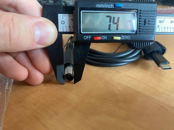 Кабель USB Type-C &rarr; Dell 7.4&times;5.0 мм для зарядки ноутбука