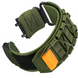 Тактичний нейлоновий ремінець для Amazfit T-Rex 3 (22 мм) з липучкою MOLLE, Зелений